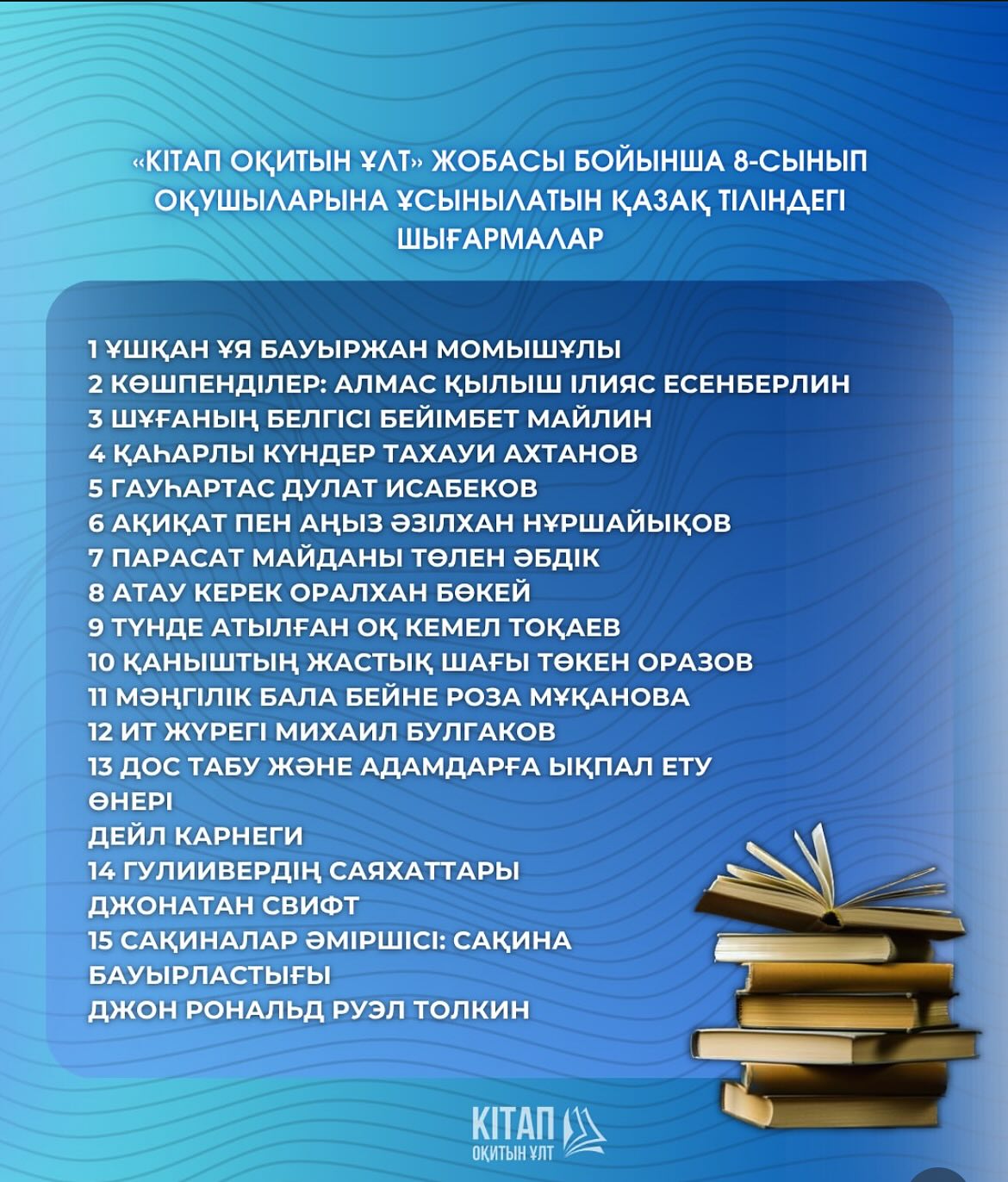 Демалыста кітап оқимыз