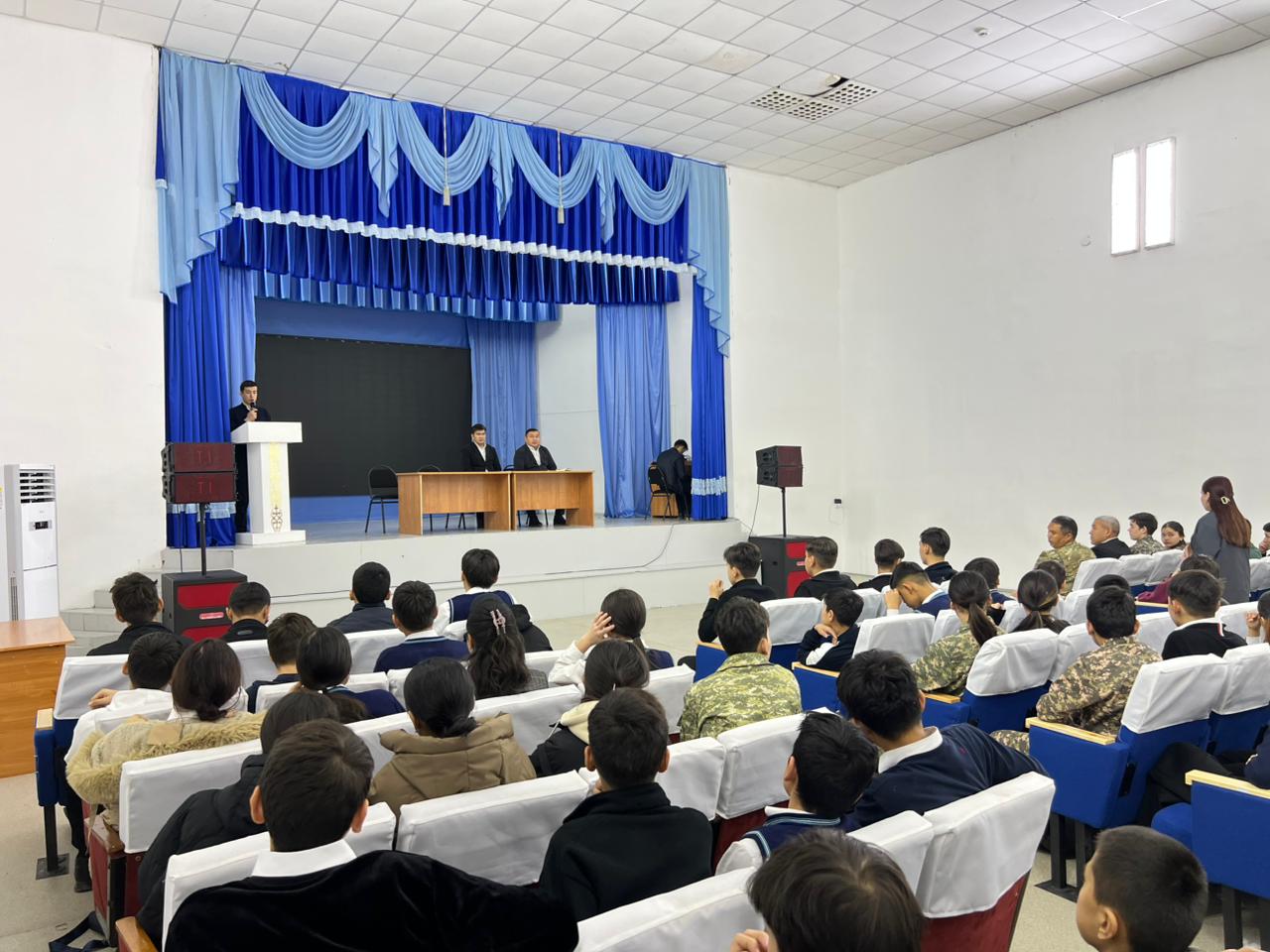 ЖАМБЫЛ АТЫНДАҒЫ МЕКТЕП-ЛИЦЕЙІНДЕ  АҚПАРАТТЫҚ ТҮСІНДІРУ ЖҰМЫСТАРЫ ЖҮРГІЗІЛДІ