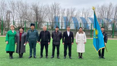  Жалпы мектептік сейсмикалық және эвакуациялық жаттығу өткізілді.