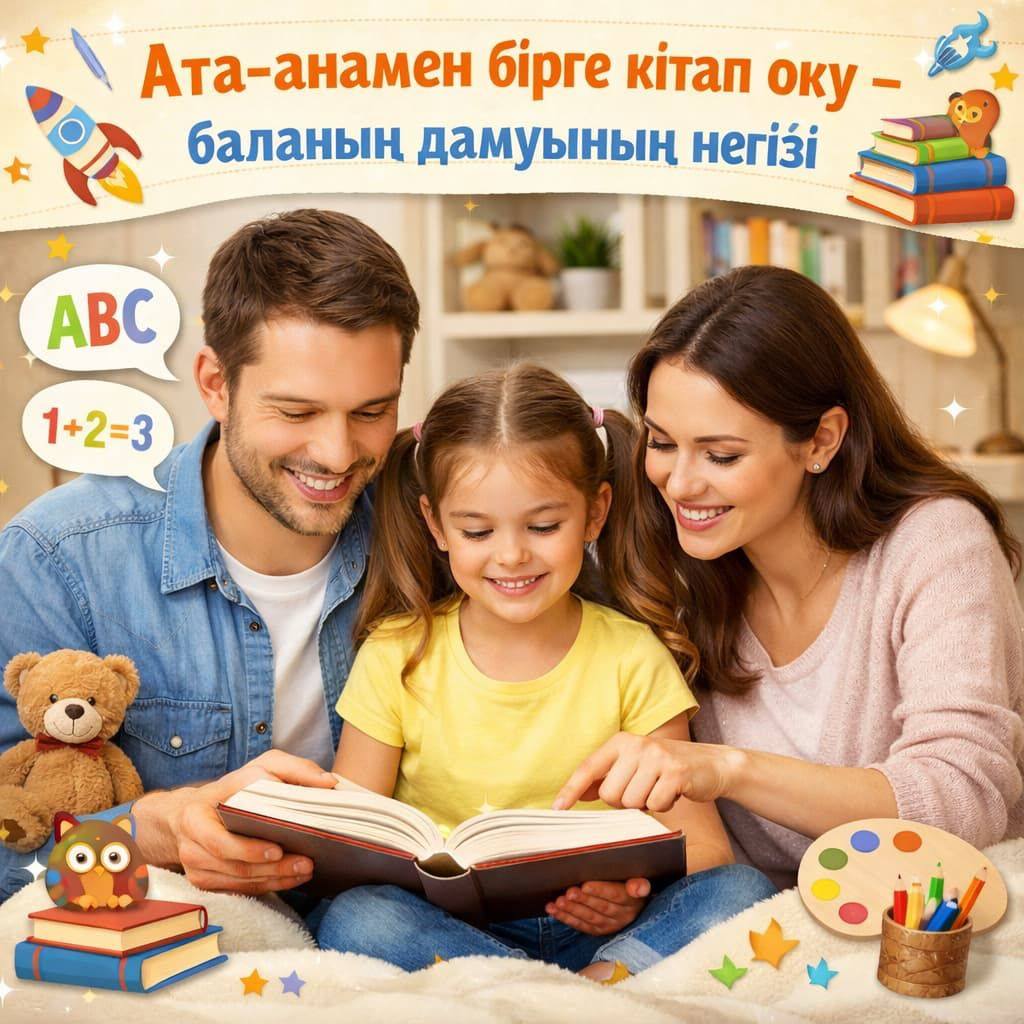 Ата-анамен бірге кітап оқу
